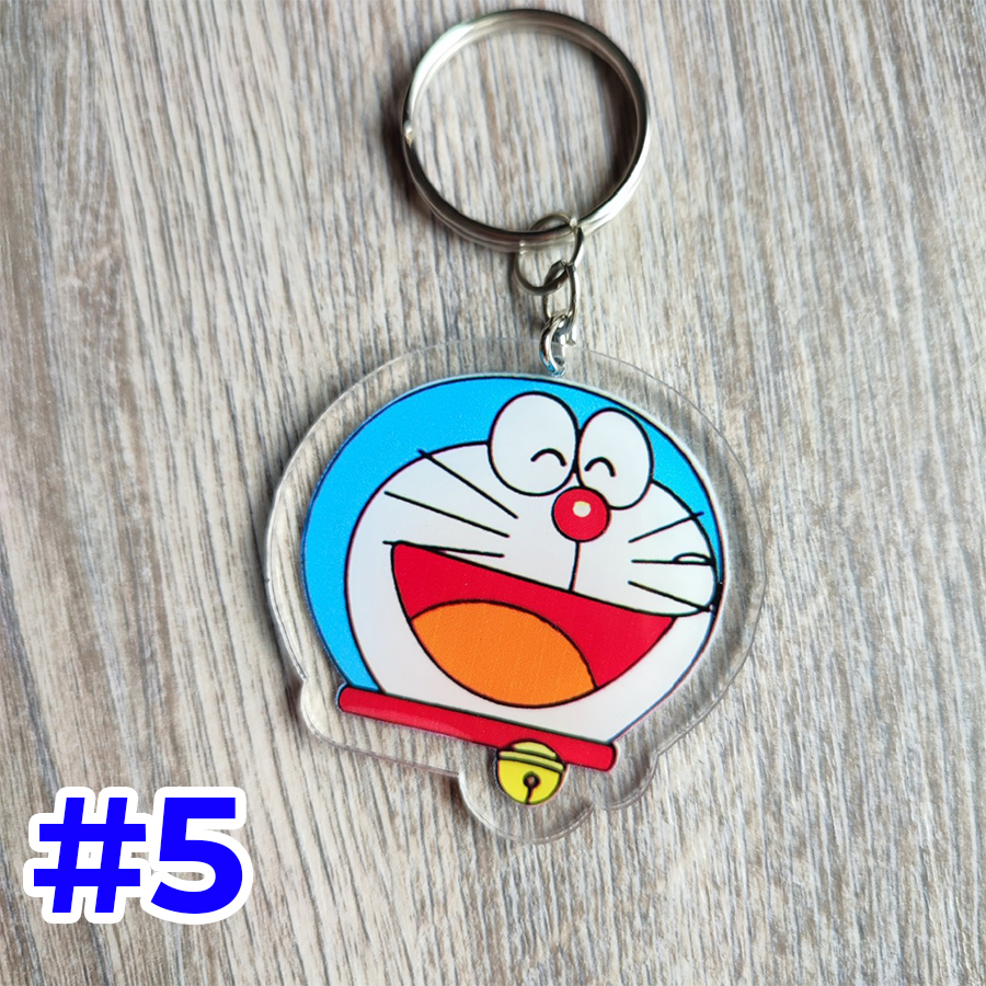 Móc Khóa 2 Mặt Doraemon Doremon Cute Dễ Thương 5x5cm QT0014