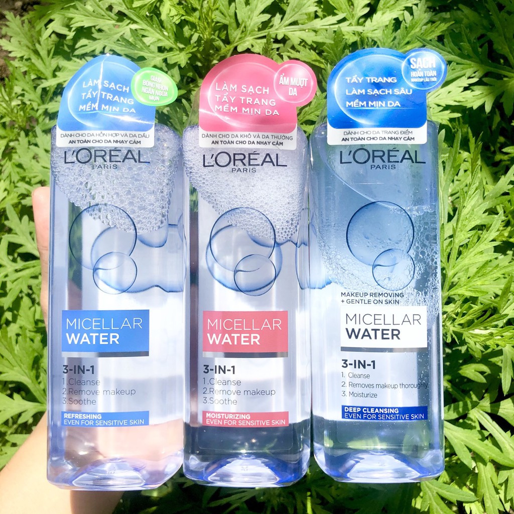 Nước tẩy trang L'Oreal Paris 3-in-1 Micellar Water 400ml