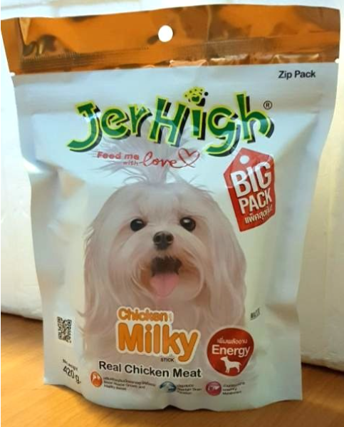 Bánh thưởng snack mềm cho chó jerhigh gói lớn 400-420g