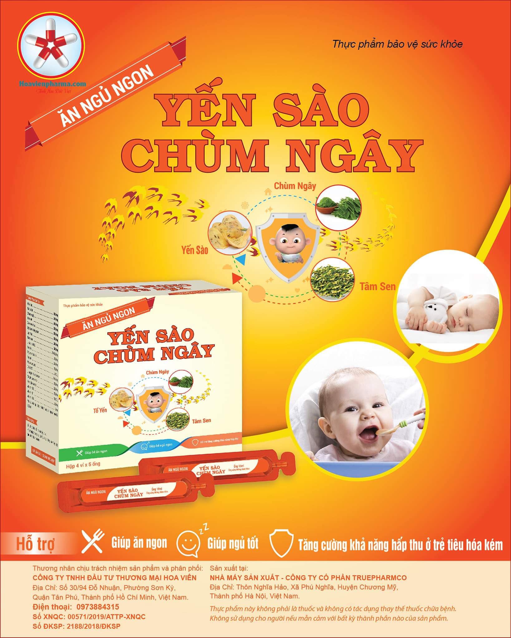 Ăn ngủ ngon yến sào chùm ngây