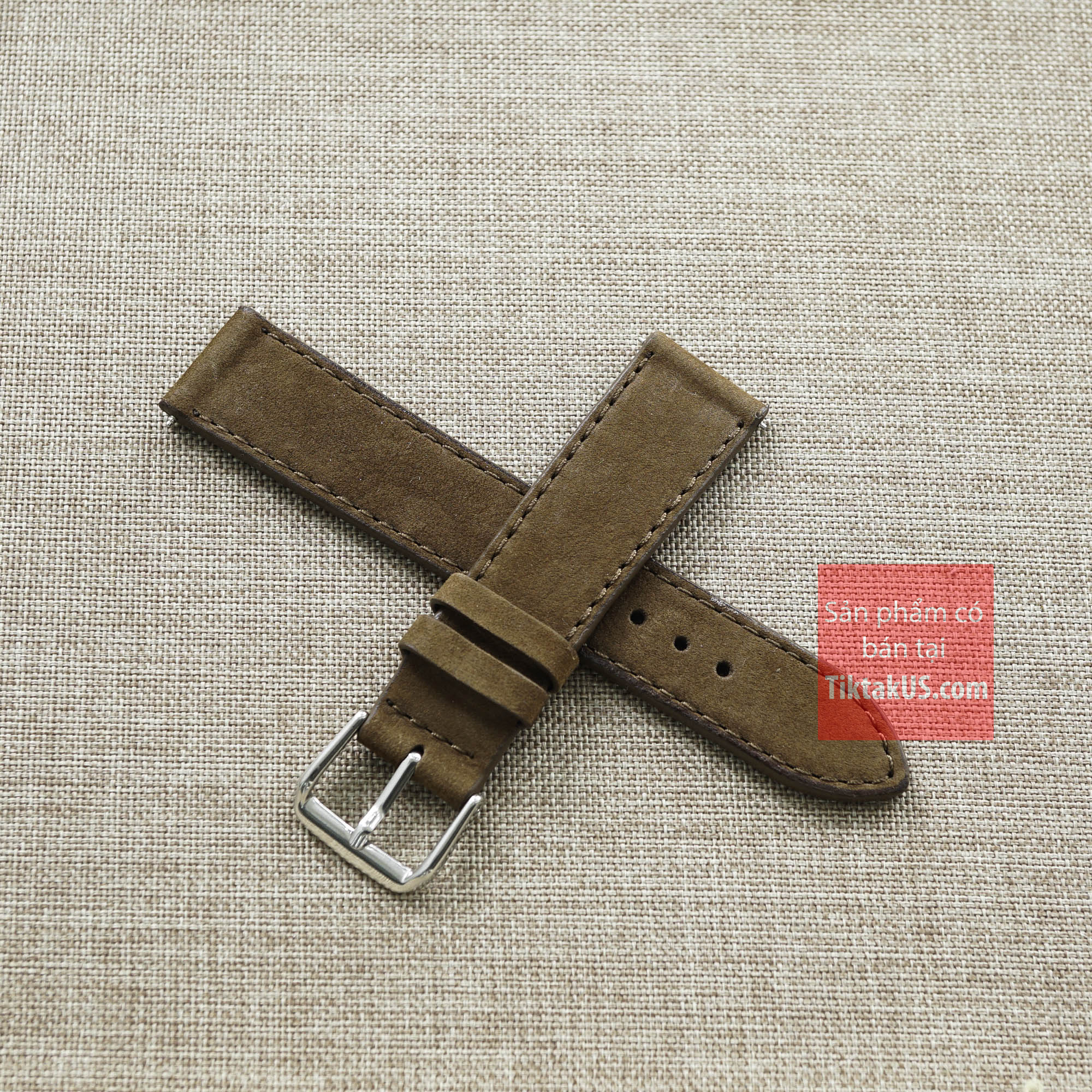 Dây đồng hồ da lộn nubuck dây da đồng hồ nam dây đeo đồng hồ dây da quai đồng hồ thông minh size 18-19-20-21-22mm