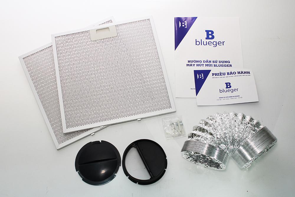 Máy hút mùi Classic Blueger B207B ( Tặng Kèm 2M  Ống Thoát Gió )