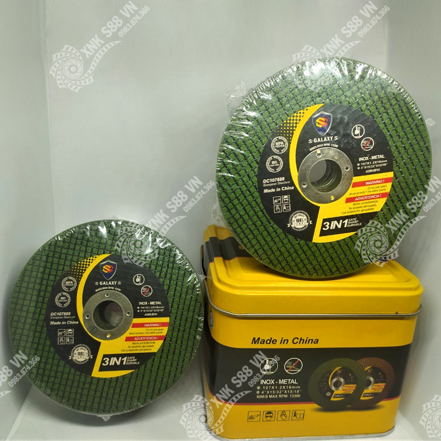 50v Đá cắt Sắt, Đá Cắt Inox ,Lưỡi Cắt Sắt, Lưỡi Cắt Inox phi 107 Cắt Sắc, Bền