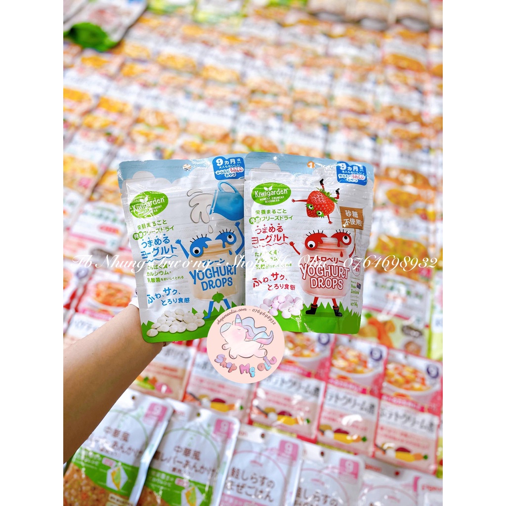 Sữa chua sấy khô kiwigarden Nhật Bản cho bé từ 9 tháng