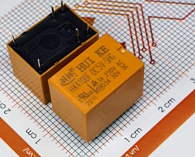 Huike relay rơ le 3a 5v hk4100f-dc5v-shg