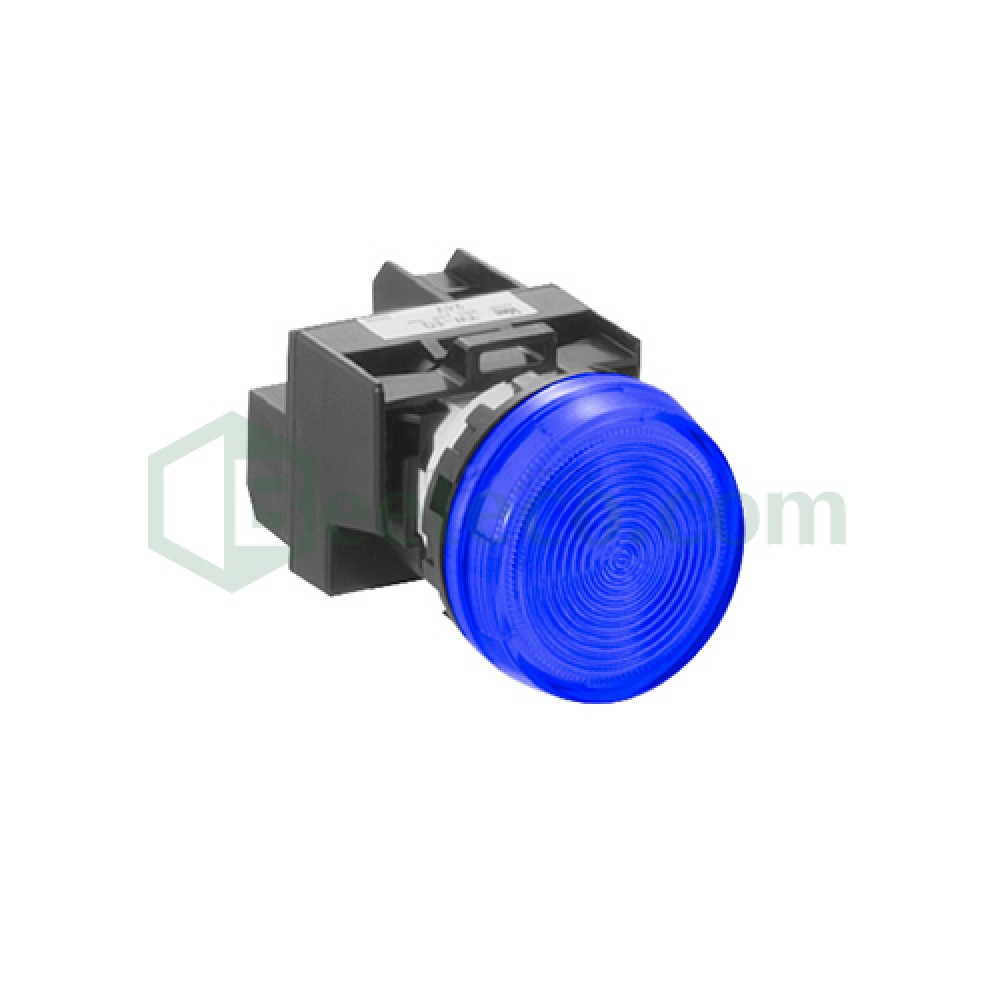 YW1P-1EQM3 : Đèn báo Idec phi 22, loại phẳng, 220V AC/DC