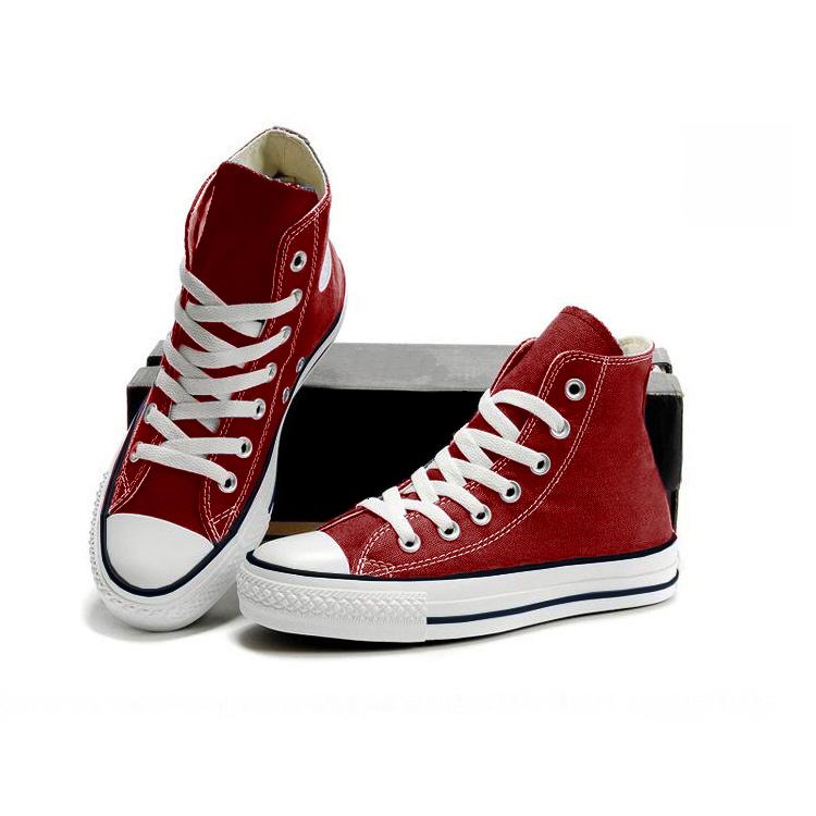 Giày Vải Cổ Cao Nam - Đỏ Đô