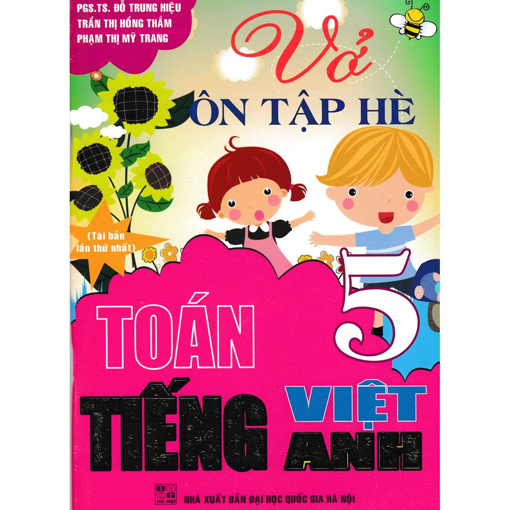 SÁCH - vở ôn tập hè toán - tiếng việt - tiếng anh lớp 5