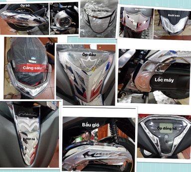 ốp  phụ kiện bảo vệ trang trí freego (11 món)