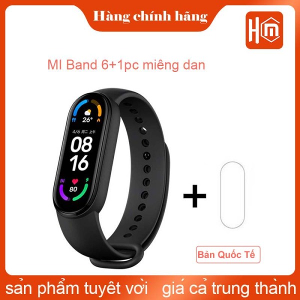 Đồng Hồ Thông Minh Xiaomi MI Band 6 Thiết Bị Theo Dõi Sức Khỏe AMOLED