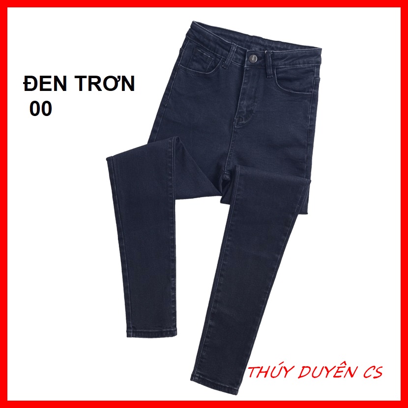 Quần jean nữ coton skiny MẪU JEAN TRƠN CO GIÃN tốt nhiều màu siêu hot có cả size đại BIG SIZE, quần bò nữ giá xưởng siêu rẻ nd.1171
