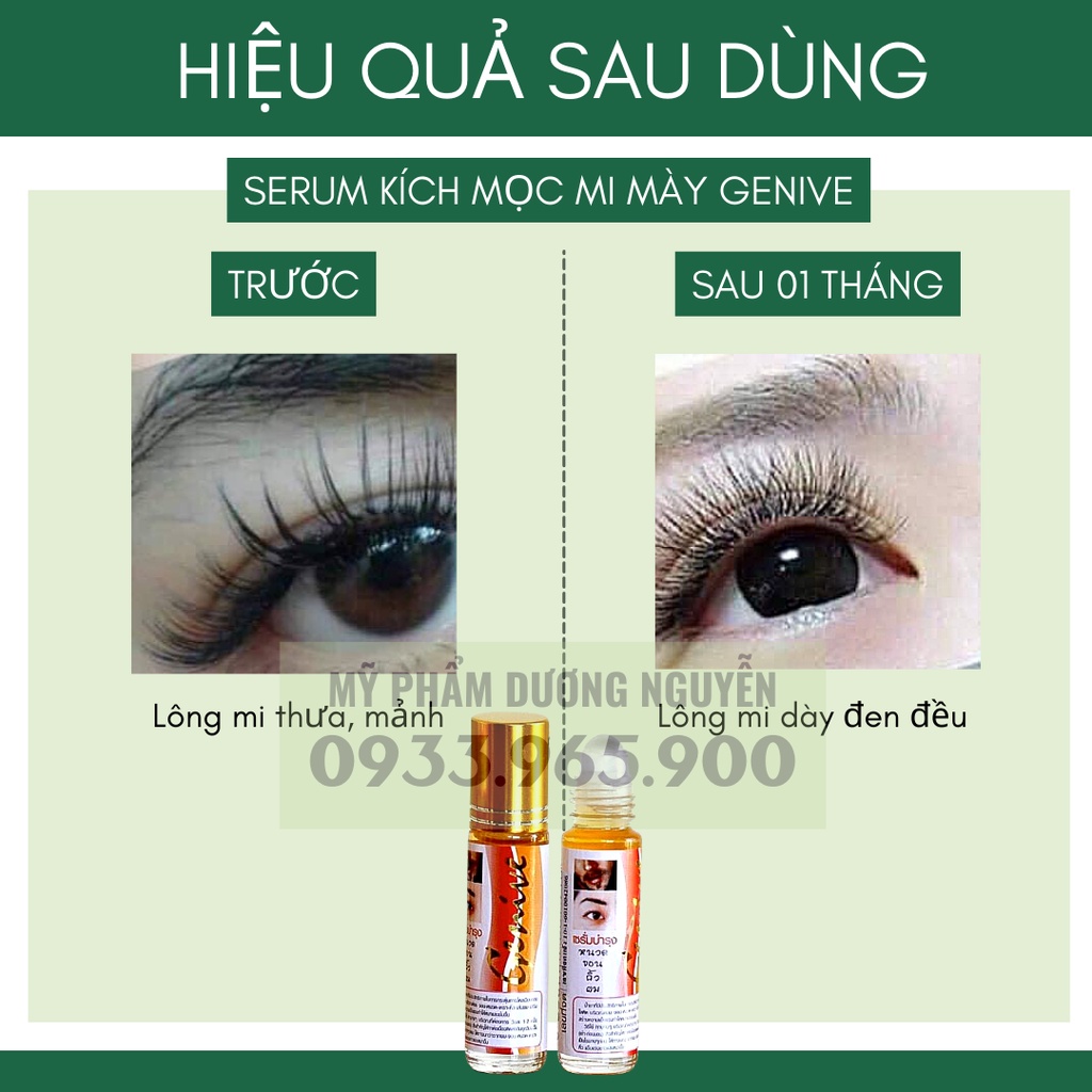 Serum Mọc Dày Mi, Lông Mày, Râu Genive