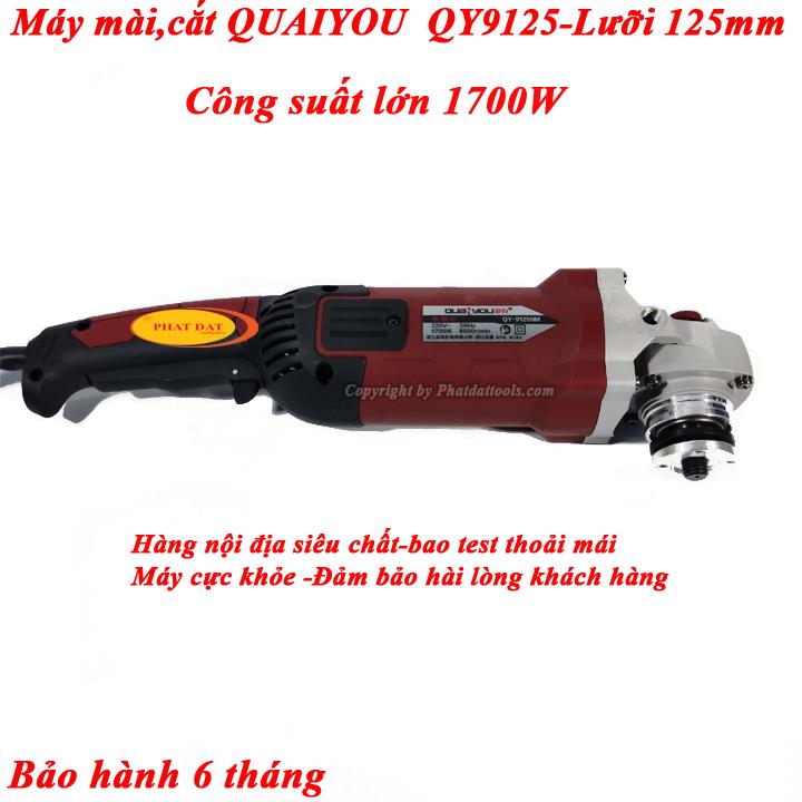 Máy Mài Cắt Đa Năng Cớ Lớn QUAIYOU QY9125 1700W-BH 6 Tháng