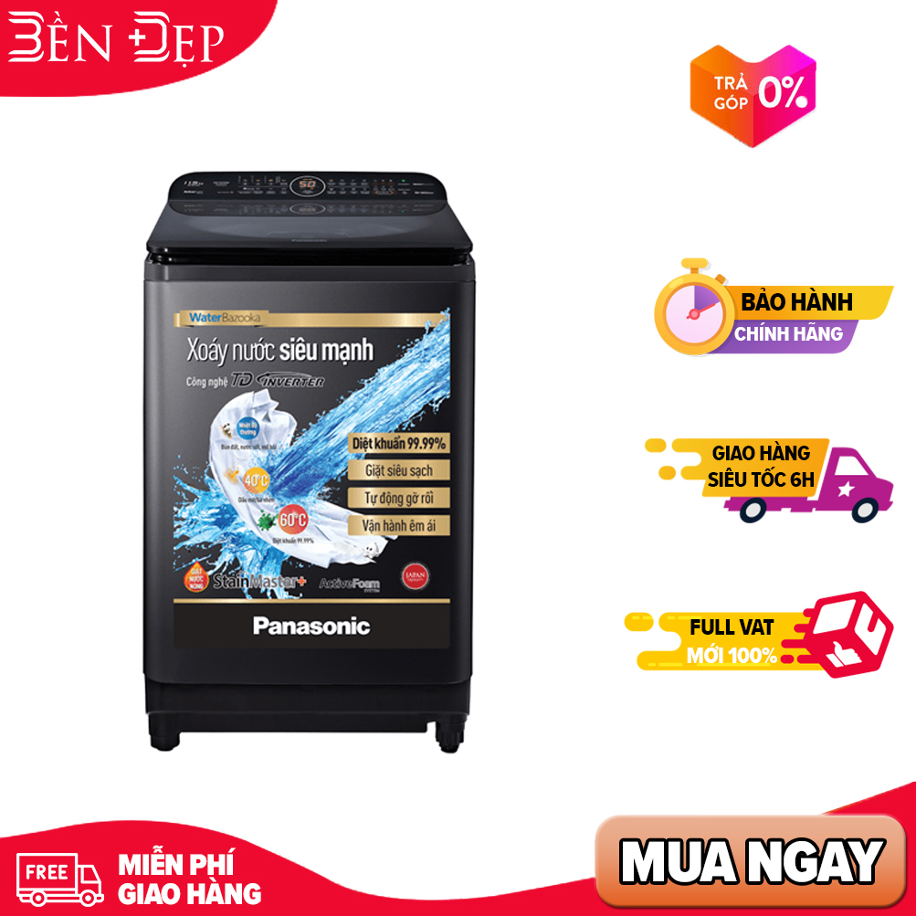 [TRẢ GÓP 0%] Máy giặt Panasonic Inverter 11.5 Kg NA-FD11VR1BV (Giá áp dụng giao tại HN, HCM& các tỉnh liên hệ shop)