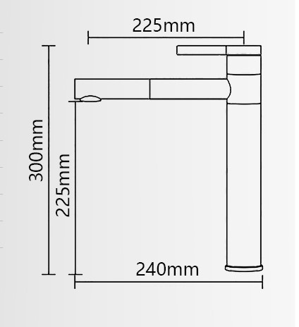 VÒI LAVABO THÂN CAO 30CM