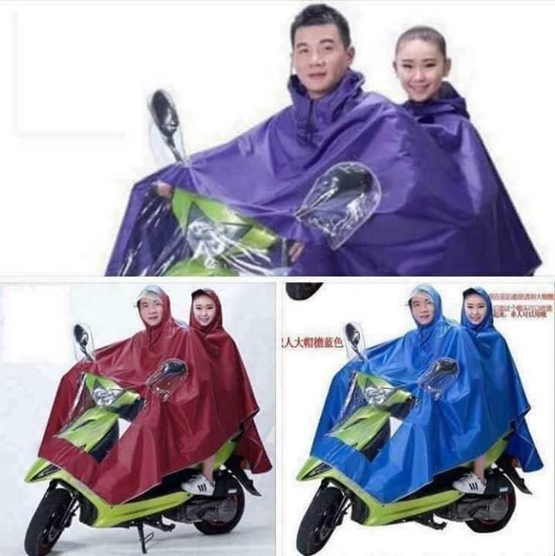 [GIẢM GIÁ SỐC] Áo bảo vệ đi mưa 1 đầu hoặc 2 đầu, chất liệu vải dù chống thấm nước, mềm mại, không dễ rách khi va chạm, áo mưa siêu nhẹ, mặt trước áo mưa có bóng kính trong suốt, tiện dụng khi đi ban đêm