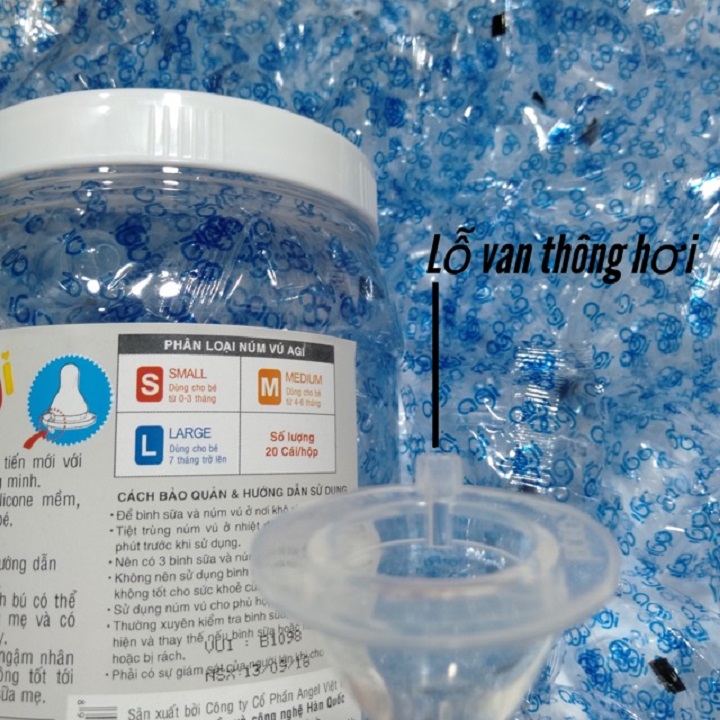 Combo 5 Núm vú Cổ Hẹp cho bé AGI SIZE S, M, L