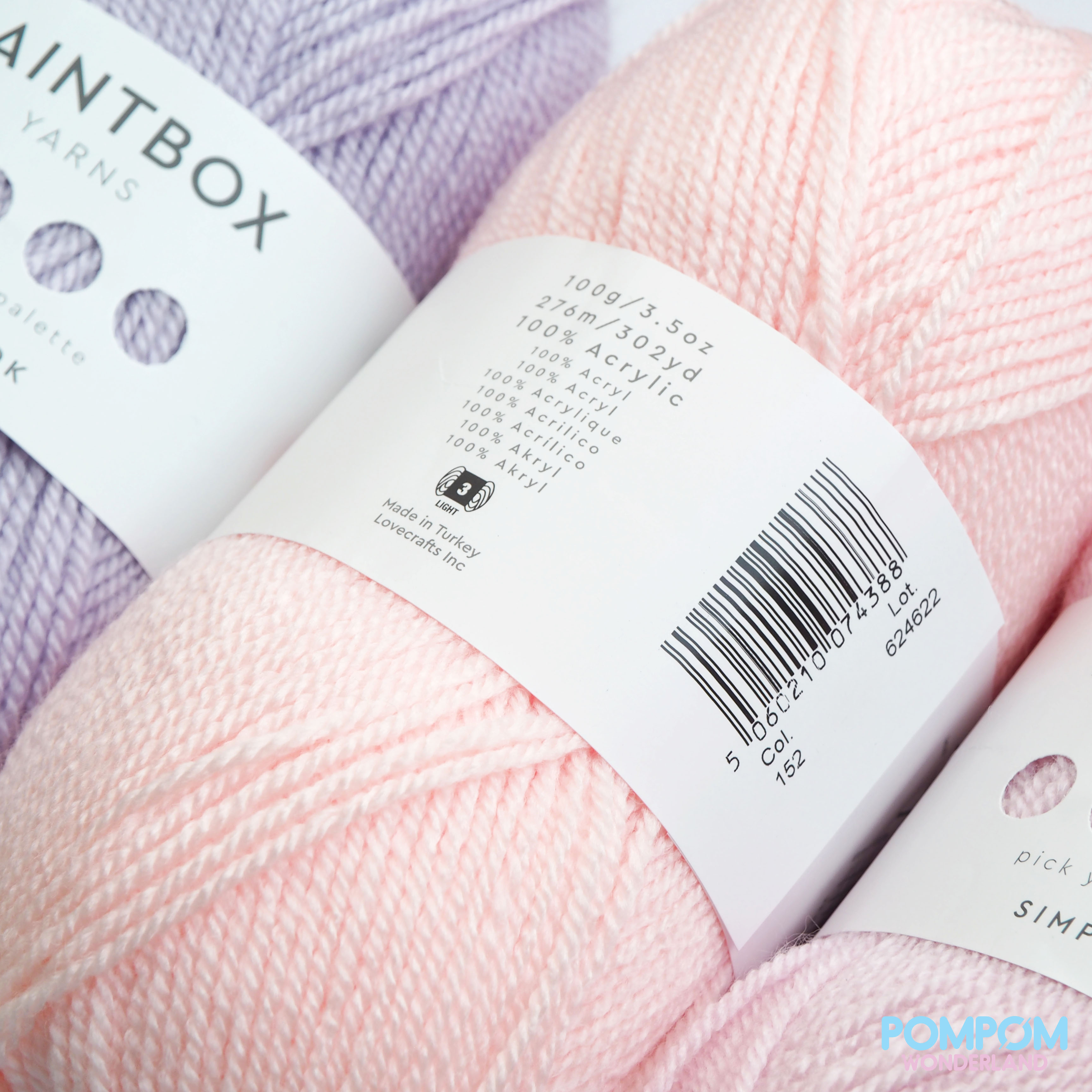 Len sợi Acrylic Paintbox Yarns Simply DK (Tông màu Pastel)