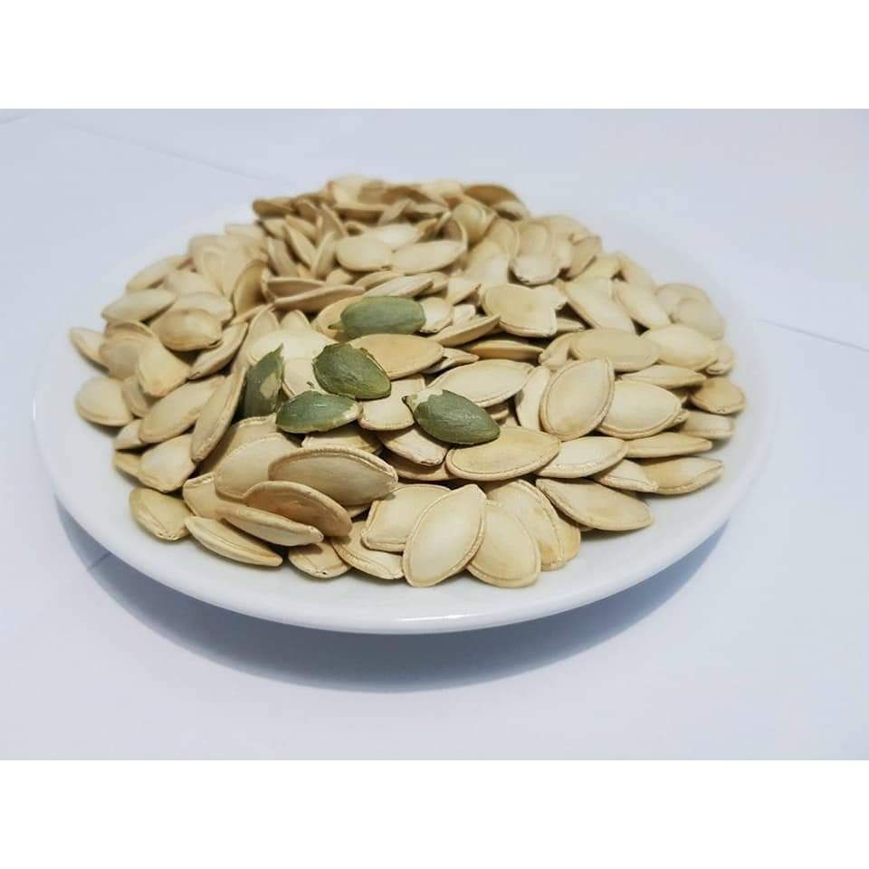 500gr Hạt bí trắng rang tay - hạt to mẩy