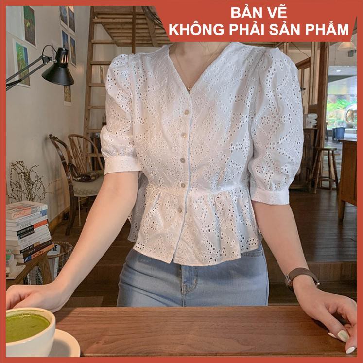 Rập giấy A0 mã 987- rập áo tay phồng (Bản vẽ) (BẢN VẼ)