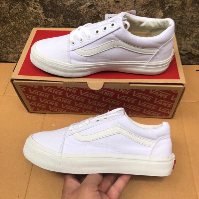 [SALE] Giày Vans Old Skool Màu Trắng
