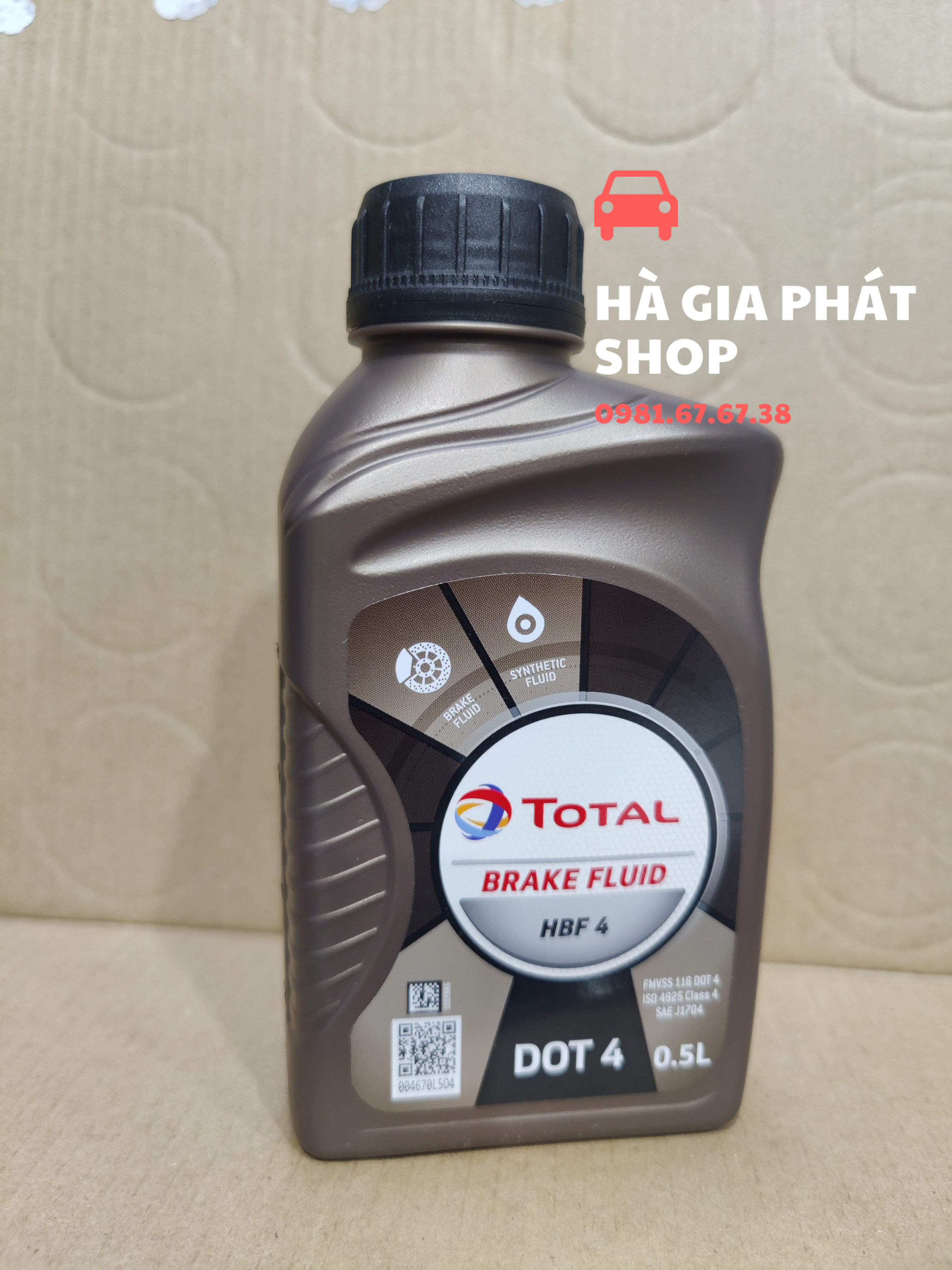 Dầu thắng dot 4 total hbf 4 0.5l lít