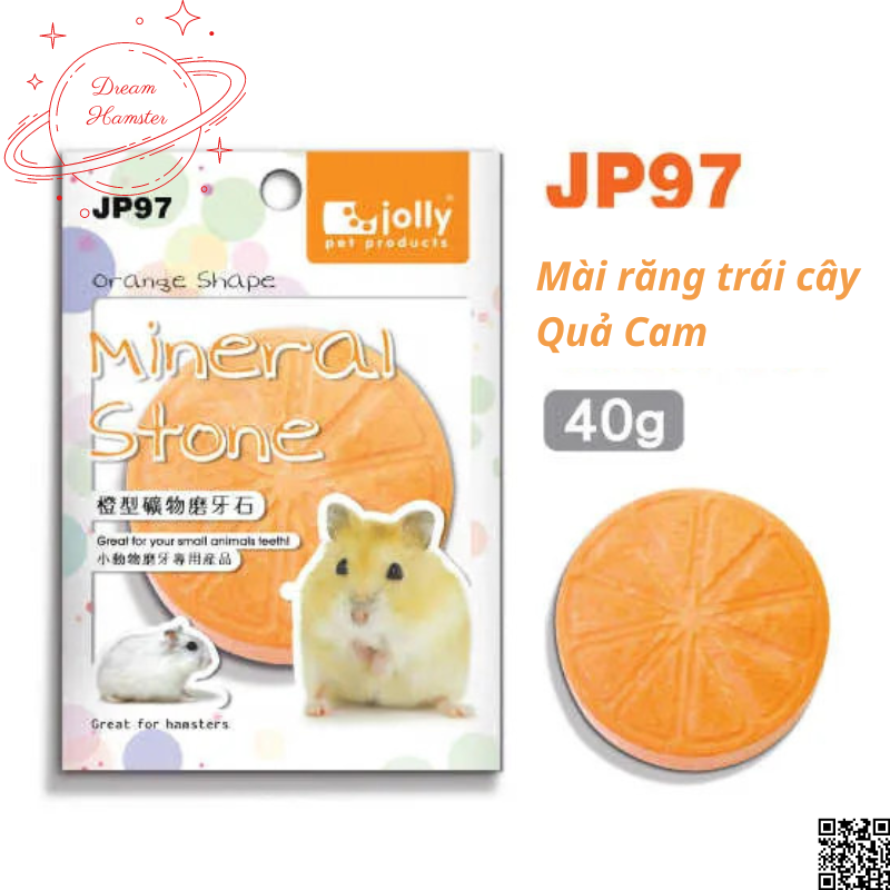 Đá mài răng trái cây Jolly cho hamster