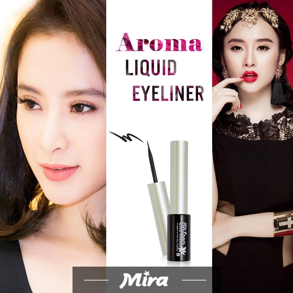 Kẻ mắt nước Aroma Liquid Eyeliner Cao cấp Hàn Quốc 7ml