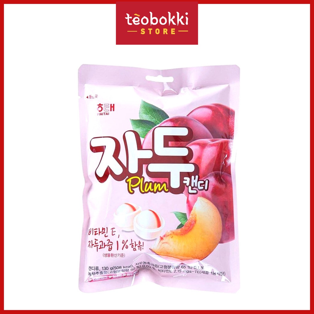 Kẹo mận đào Haitai 130g