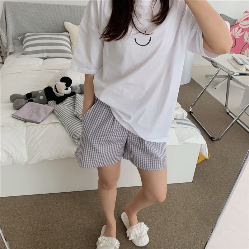 Set đồ mặc nhà nữ hình mặc cười siêu xinh