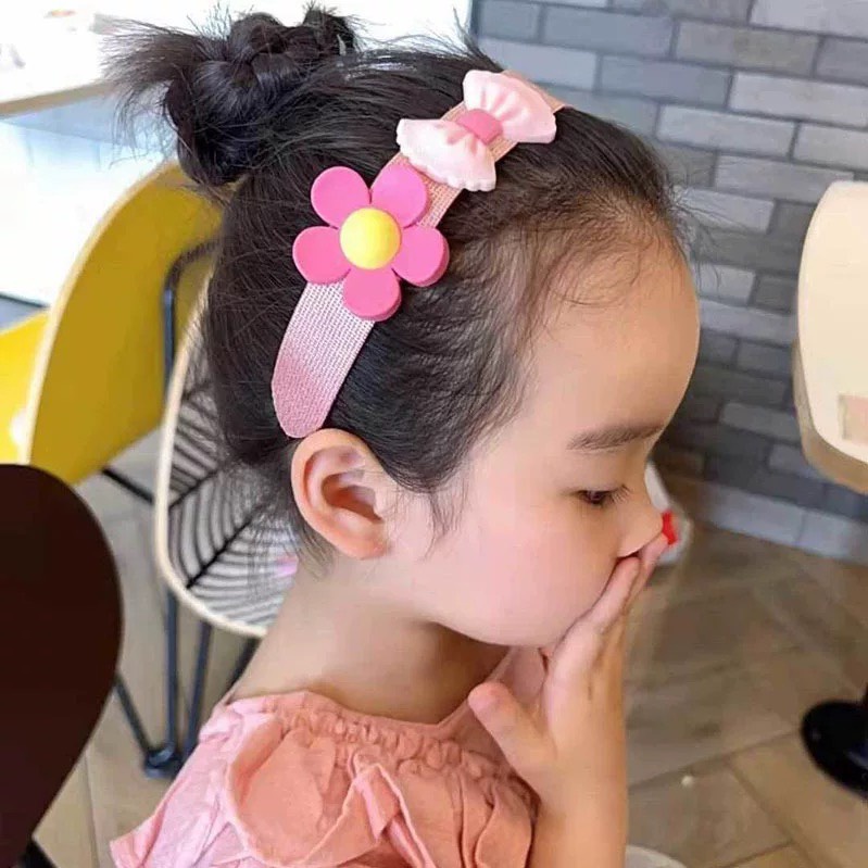Băng đô dán tóc mái phong cách Hàn Quốc cho bé PK19