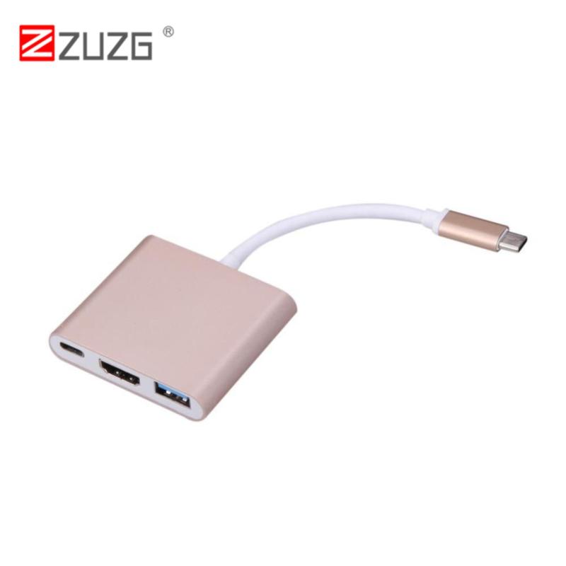 Bảng giá [[ZUZG] Type-C Multiport Adapter 3.1 to USB 3.0 + HDMI + Loại C Sạc adapter cho Macbook Phong Vũ