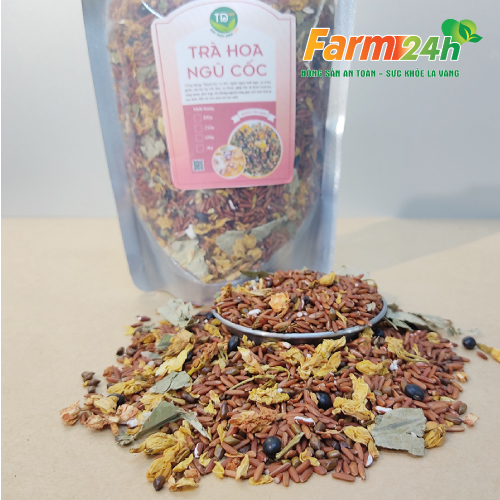 Trà hoa ngũ cốc giúp giảm cân, thanh lọc cơ thể, làm mát gan, an thần ngủ ngon, tốt cho phụ nữ sau sinh, 100% thiên nhiên | Farm24h