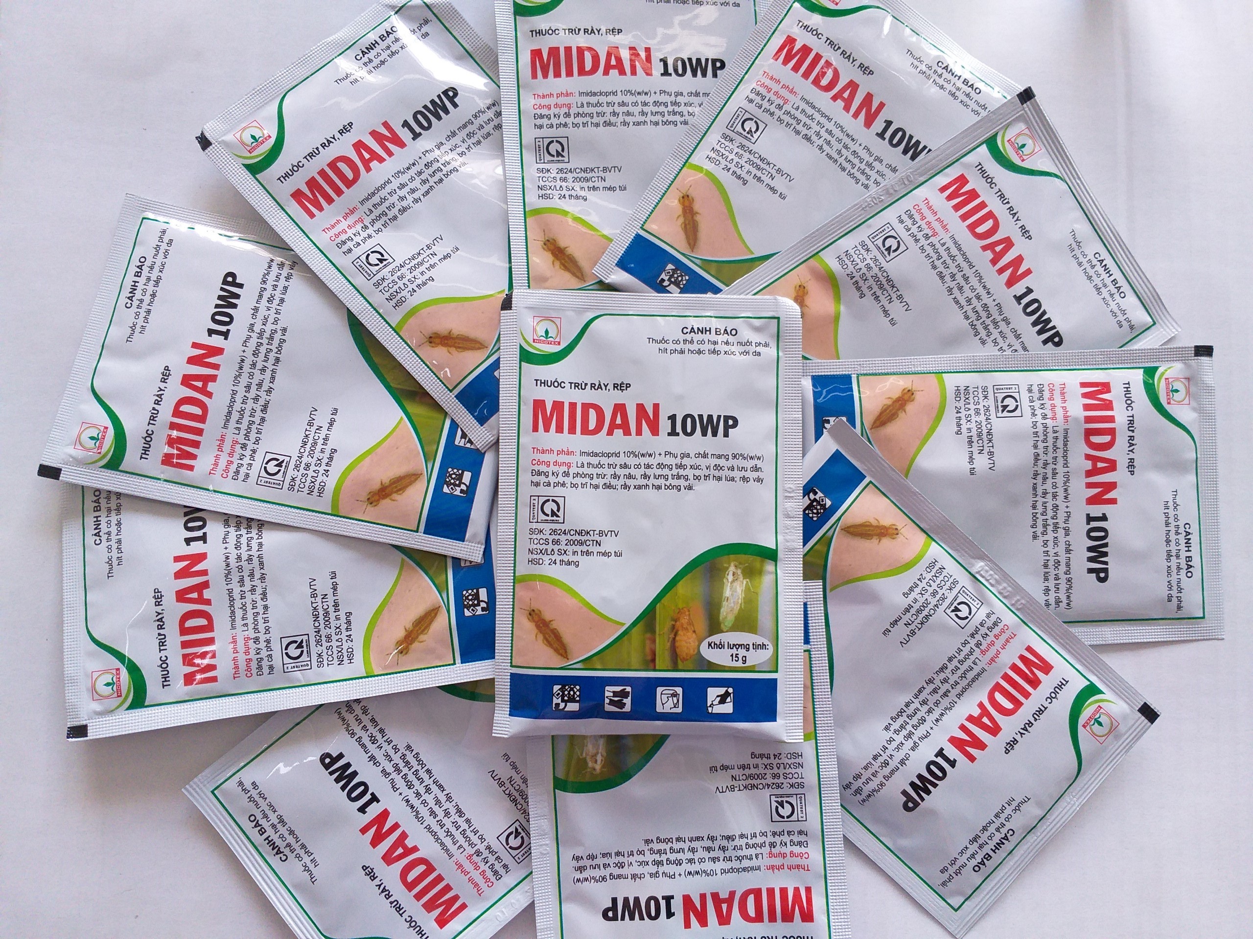 Thuốc trừ sâu rầy, rệp - Midan 10WP - 15gr - midan15gr
