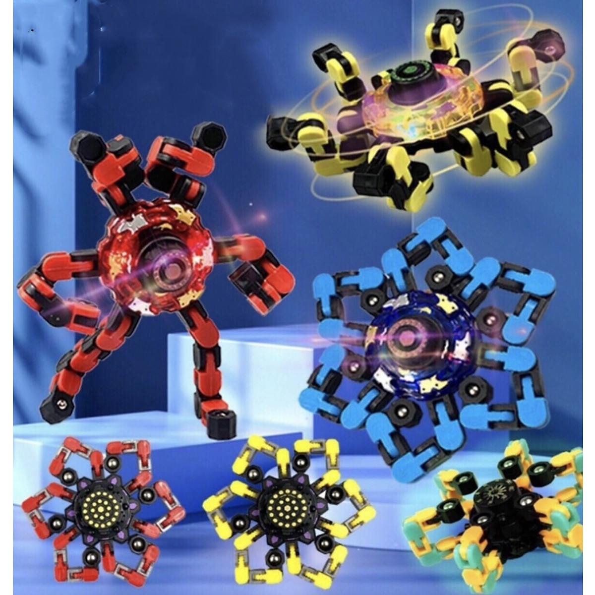 Gyroscope toy spinner robot Transfiguration smart for baby fidget spinner