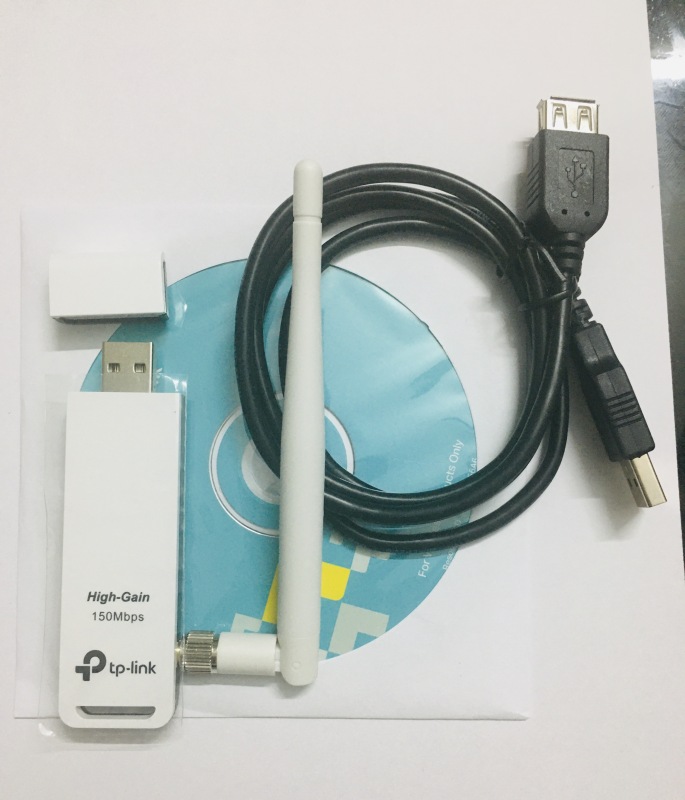 Bộ thu sóng wifi Tplink 722N- USB - Dùng cho máy tính bàn  và laptop kết nối với wifi