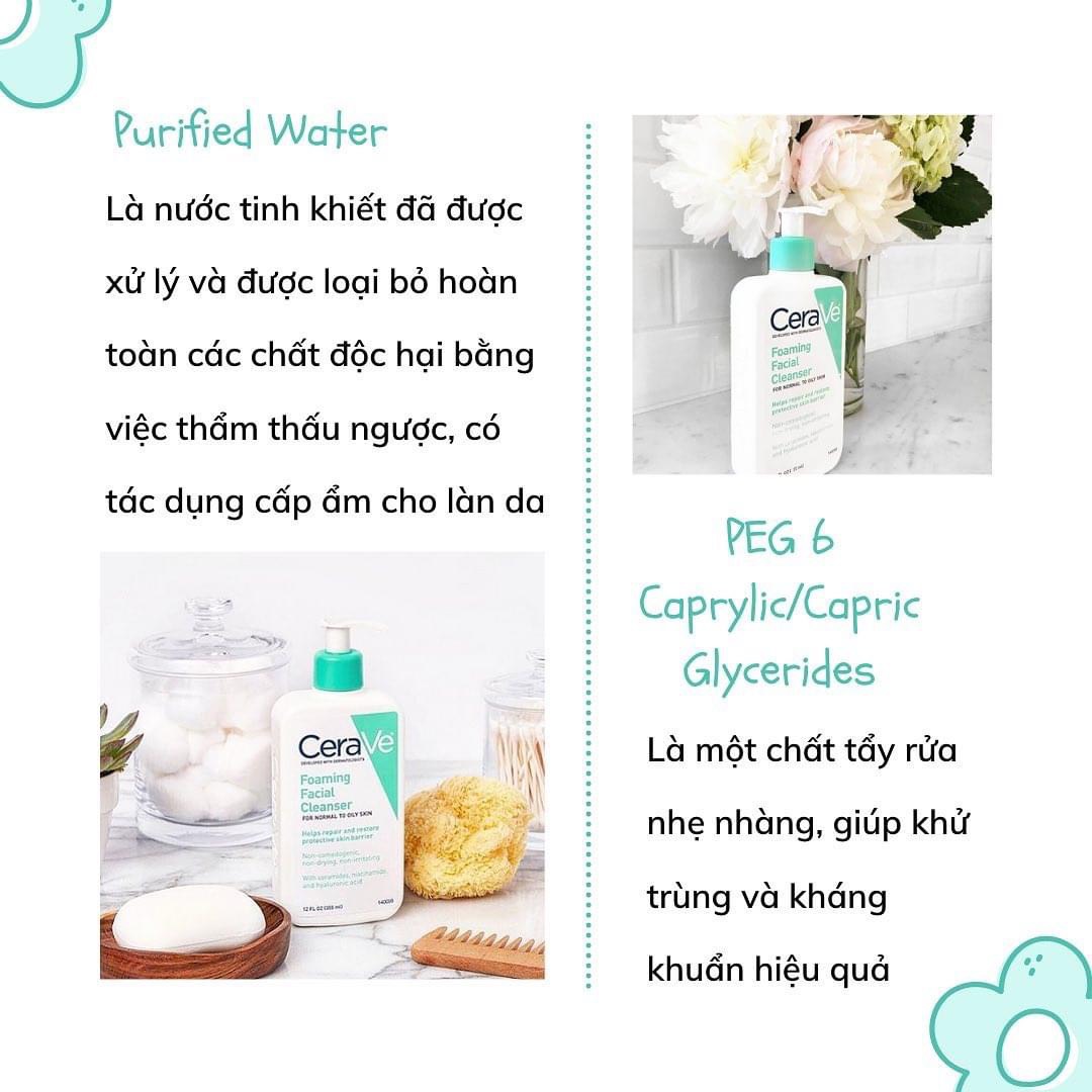 Sữa rửa mặt CERAVE da dầu, da khô #blossom