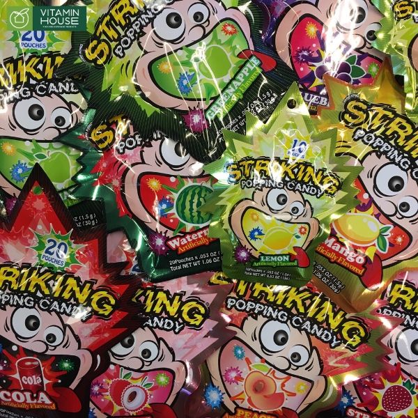 Kẹo nổ Striking Popping Candy vị trái cây