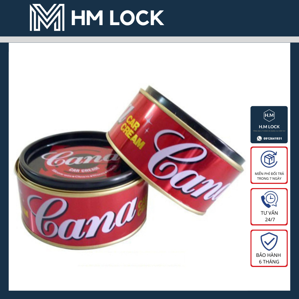 KEM ĐÁNH BÓNG XÓA TRẦY XƯỚC SƠN XE MÁY, Ô TÔ - SIZE 100 GRAM, 200 GRAM - CANA CAR CREAM - HM LOCK