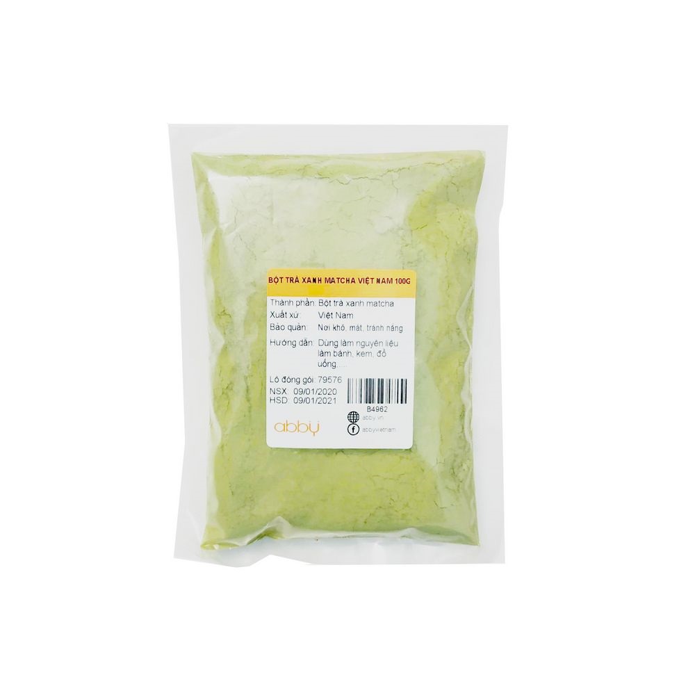 Bột trà xanh matcha Việt Nam 100g