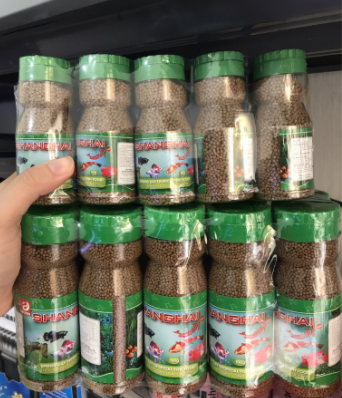 Thức ăn cho các loại cá kiểng shanghai lọ 180gr