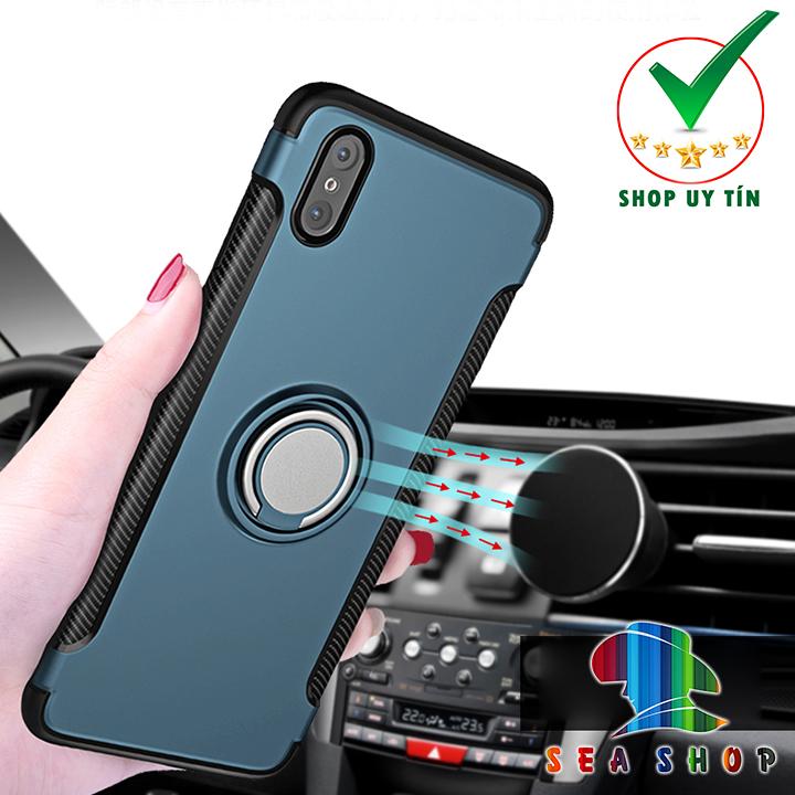 [TẶNG CƯỜNG LỰC BẢO VỆ CAMERA] Ốp lưng iPhone X / iPhone XS chống sốc kèm iRing cao cấp - Chống sốc - Siêu bền