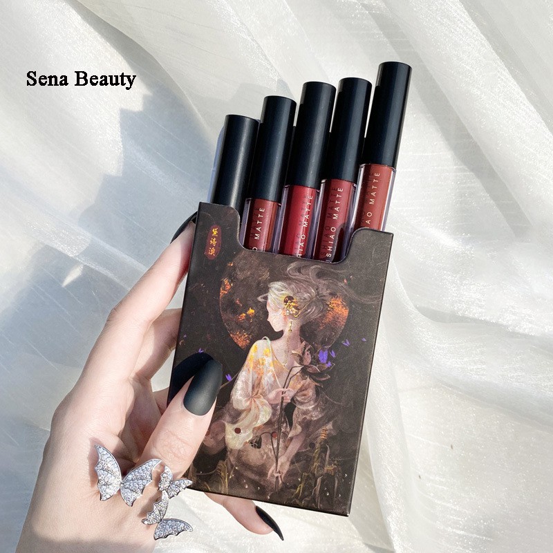 FULL SET 5 CÂY SON LÌ DAISHIAO MATTE TIÊN TỬ