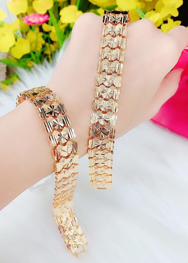 Lắc Tay Nữ Mạ Vàng 18K ( Free Size ) ( 01 Chiếc ) Tubi Cony  - Mẫu Mới 2020 - Mã 092.05.01  - Không Đen - Không Dị Ứng