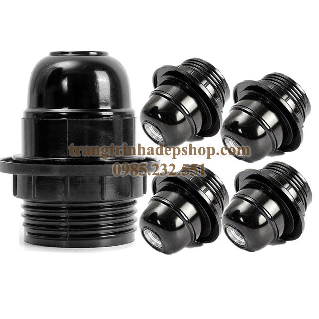 Bộ đui đèn E27 dùng cho đèn thả , đèn bàn , đèn cây, đèn vải
