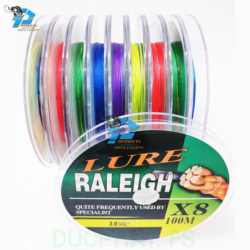dây dù câu cá X8 Lure sợi PE mượt mịn đủ size