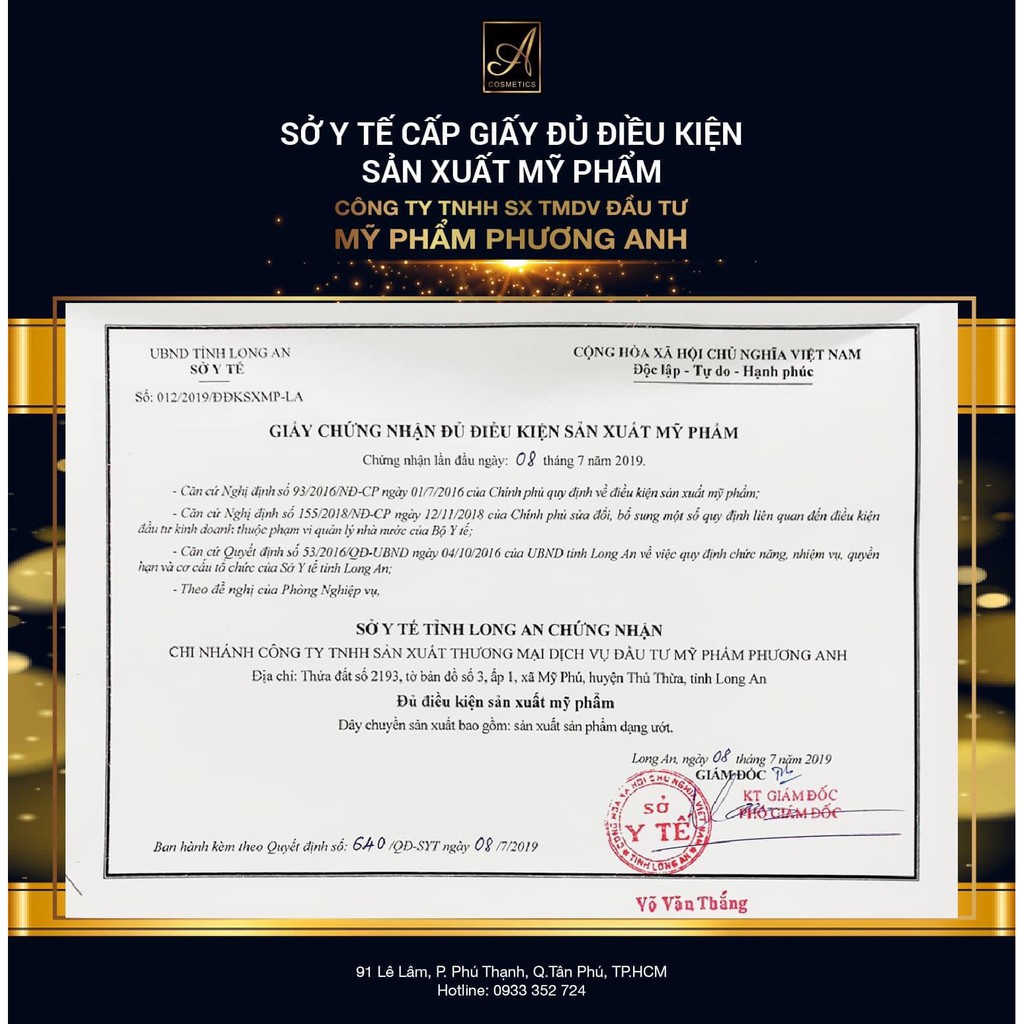 [Chính Hãng]  serum phương anh 2020 A cosmetics