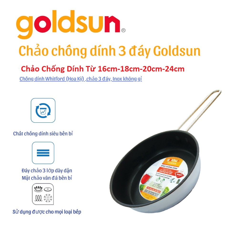 Chảo goldsun size 18