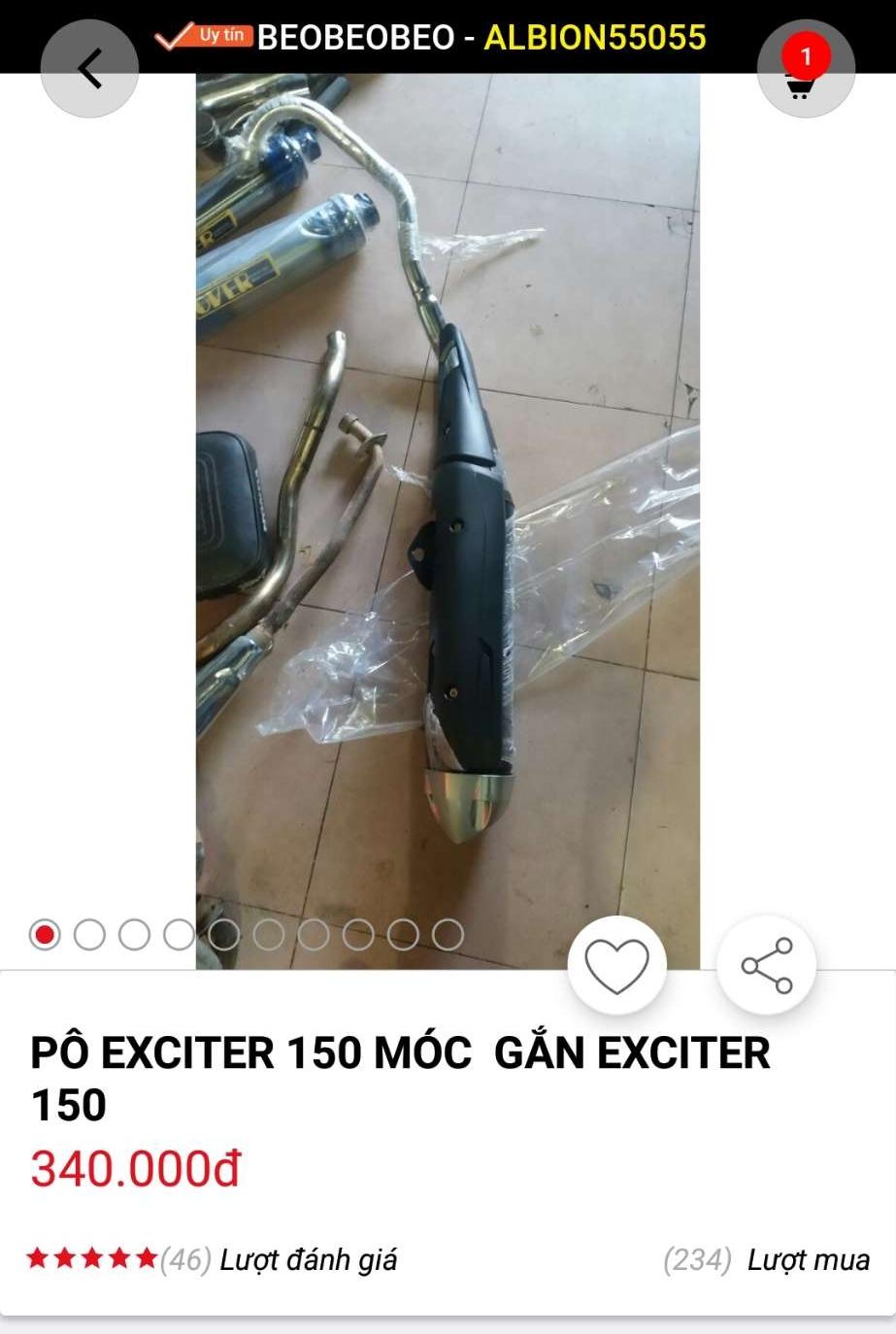 pô xe exciter 150 moc