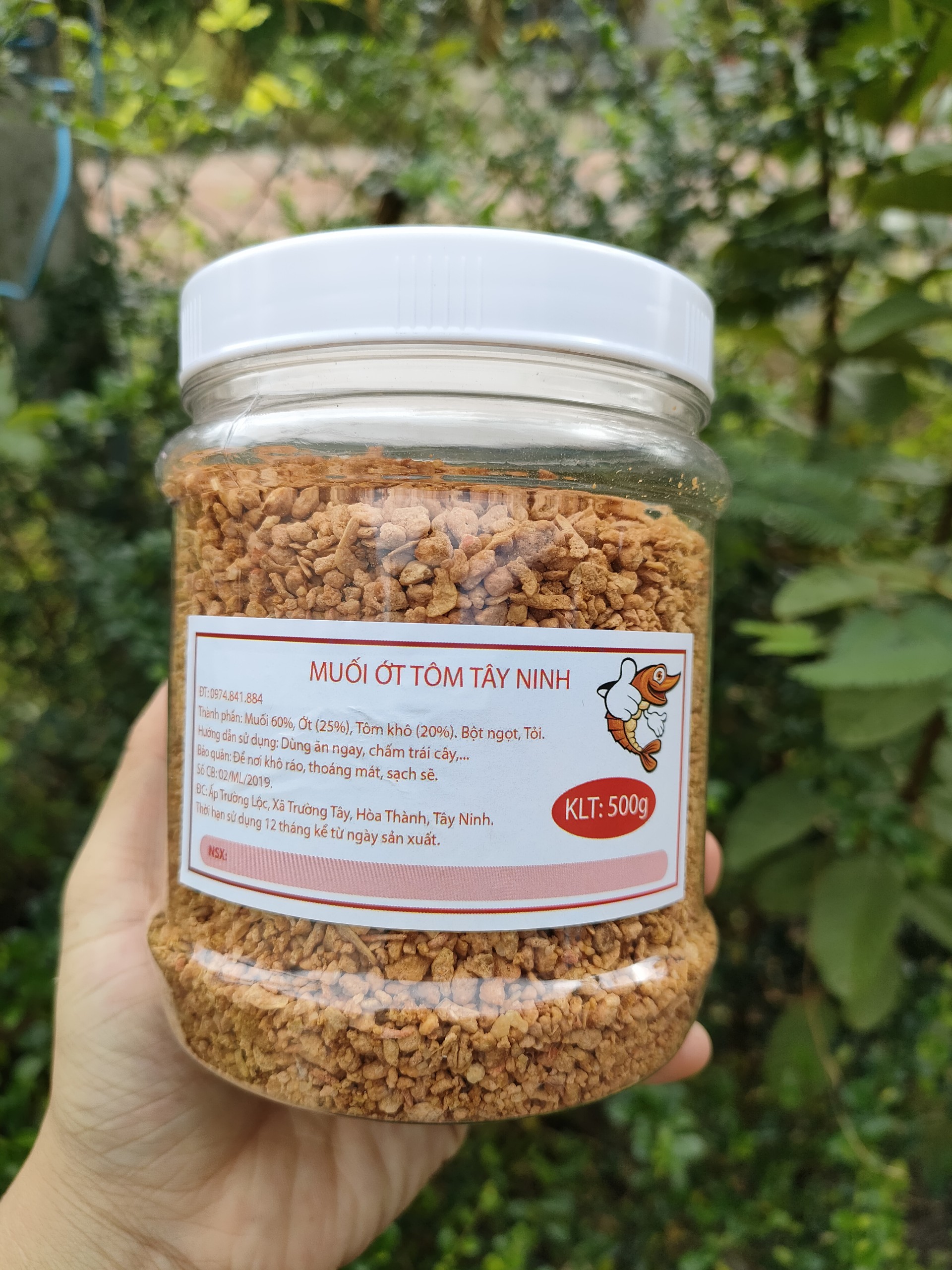 1kg muối tôm Tây Ninh dạng hạt loại ngon